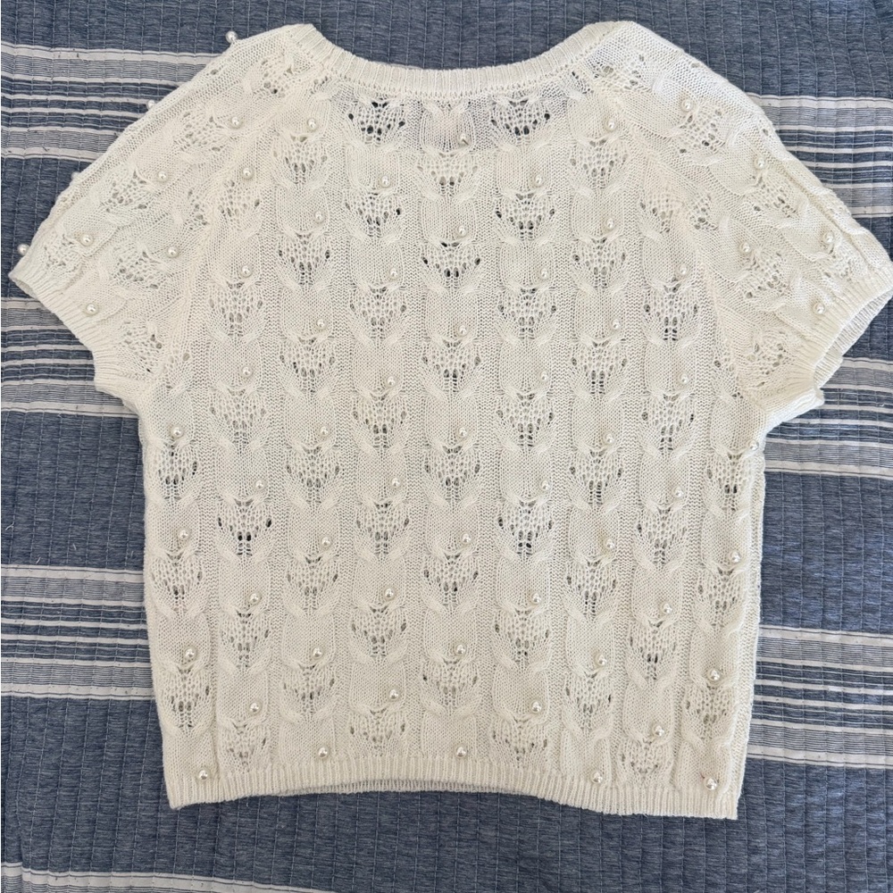 Elegant Cream Knit Sweater
